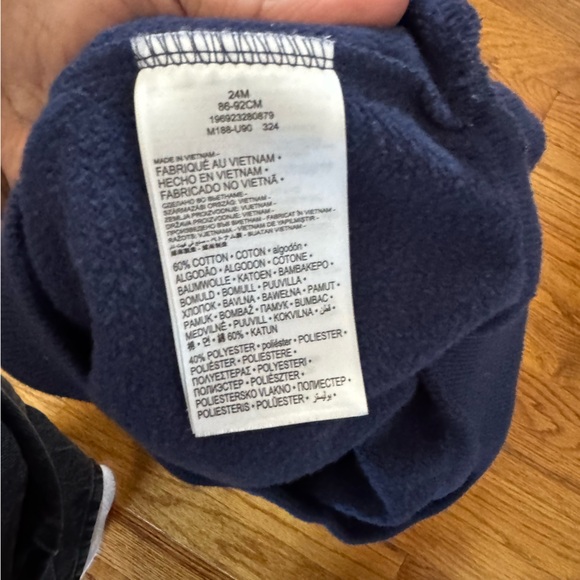 Nike Toddler Logo Sweatsuit Navy Sweatshirt Joggers - Picture 9 of 10